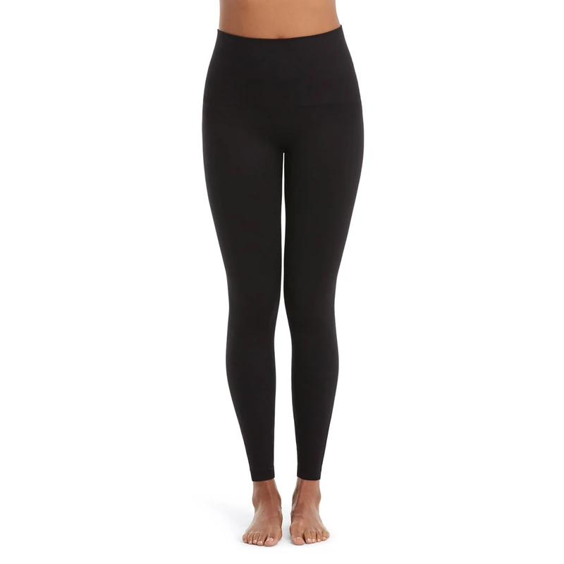 SPANX Leggings for Women Look at Me Now Seamless Leggings, Very Black, XL
