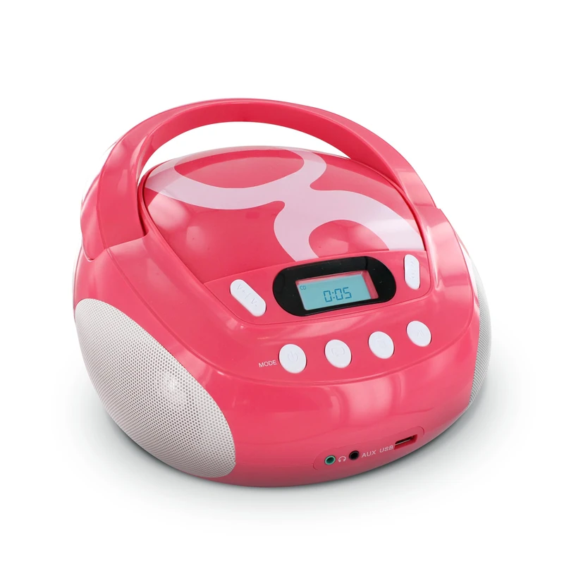 Gulli 477148 CD-MP3 Player with USB Port Pink