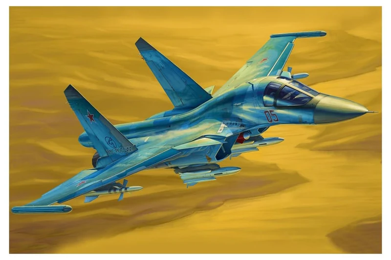 Hobbyboss 81756 "Russian Su-34 Fullback Fighter-Bomber Plastic Model Kit, 1:48 Scale