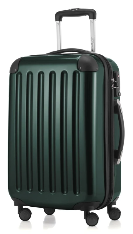 Hauptstadtkoffer - Alex - Hardshell Hand Luggage, Cabin Suitcase, 4 Double Wheels, TSA, 55 cm, 42 liters, DarkGreen