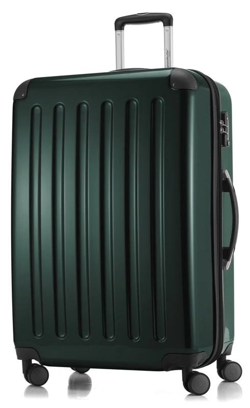 Hauptstadtkoffer - Alex - Hardshell Suitcase, Large Luggage, 4 Double Wheels, TSA, 75 cm, 119 liters, DarkGreen