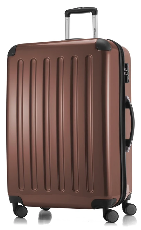 Hauptstadtkoffer - Alex - Hardshell Suitcase, Large Luggage, 4 Double Wheels, TSA, 75 cm, 119 liters, Brown