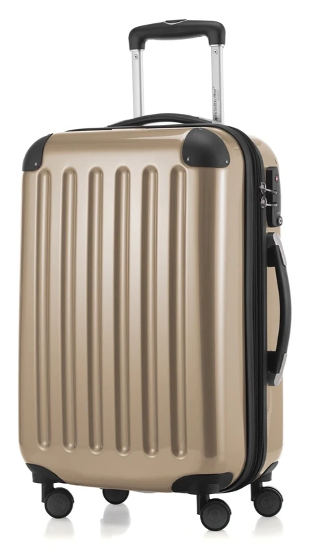 Hauptstadtkoffer - Alex - Hardshell Hand Luggage, Cabin Suitcase, 4 Double Wheels, TSA, 55 cm, 42 liters, Champagne