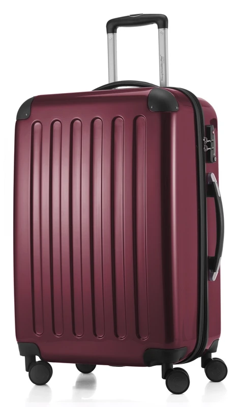 Hauptstadtkoffer - Alex - Hardshell Suitcase, Medium Size Luggage, 4 Double Wheels, TSA, 65 cm, 74 liters, Burgundy