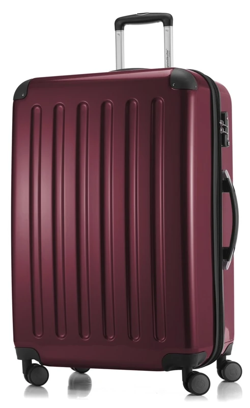 Hauptstadtkoffer - Alex - Hardshell Suitcase, Large Luggage, 4 Double Wheels, TSA, 75 cm, 119 liters, Burgundy