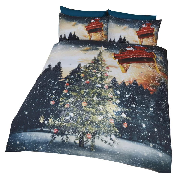 Rapport Home Northern Lights Duvet Set, Polyester-Cotton, Multi-Colour,3 pieces, Double - Image 1
