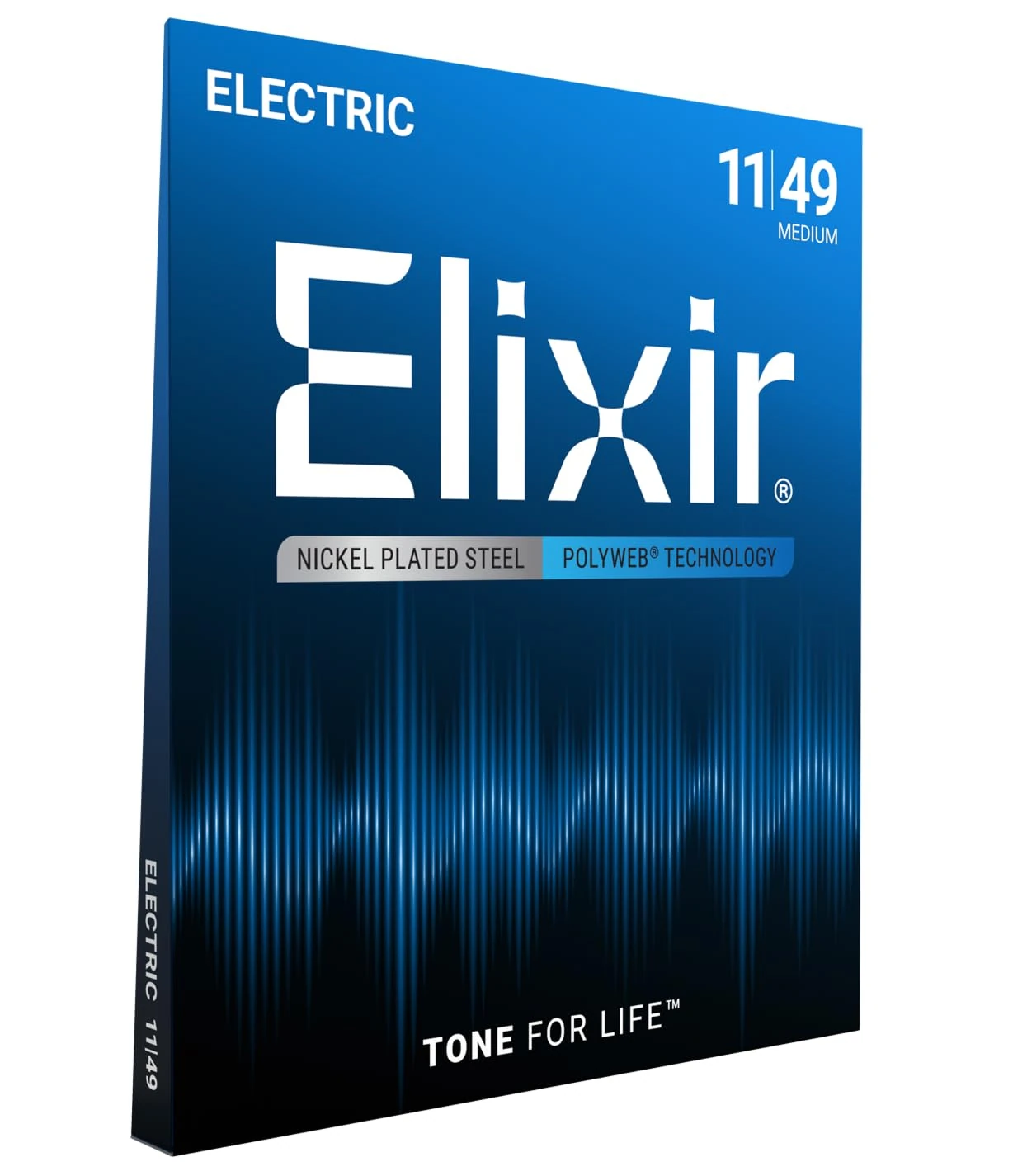 Elixir® Strings Electric Guitar Strings w POLYWEB Coating, Medium (.011-.049)