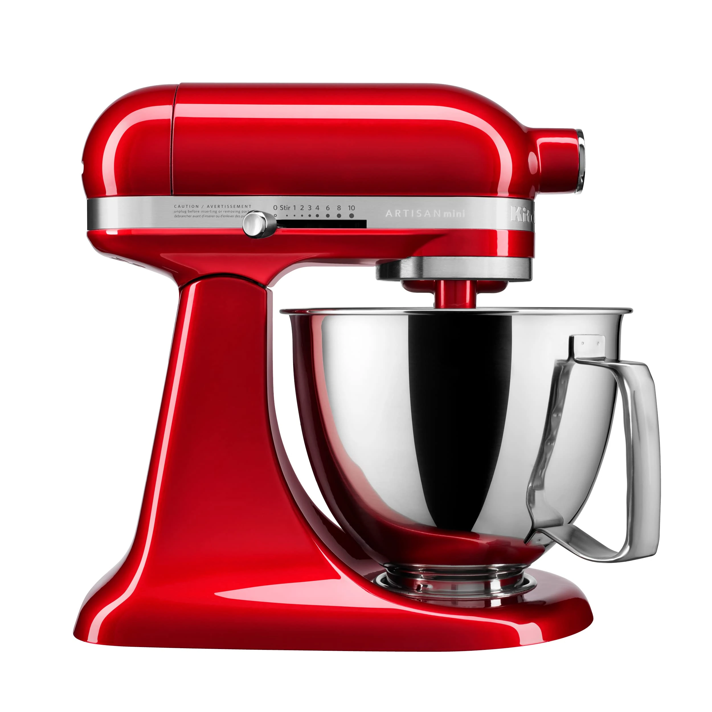 KitchenAid KSM3316XCA Artisan Mini Stand Mixers, 3.5 quart, Candy Apple Red
