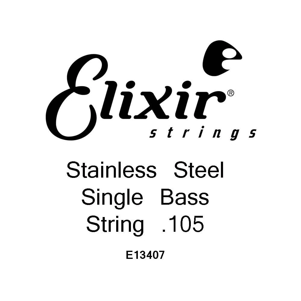 Elixir, Nanoweb Stainless Steel Single Bass String.105 (13407)