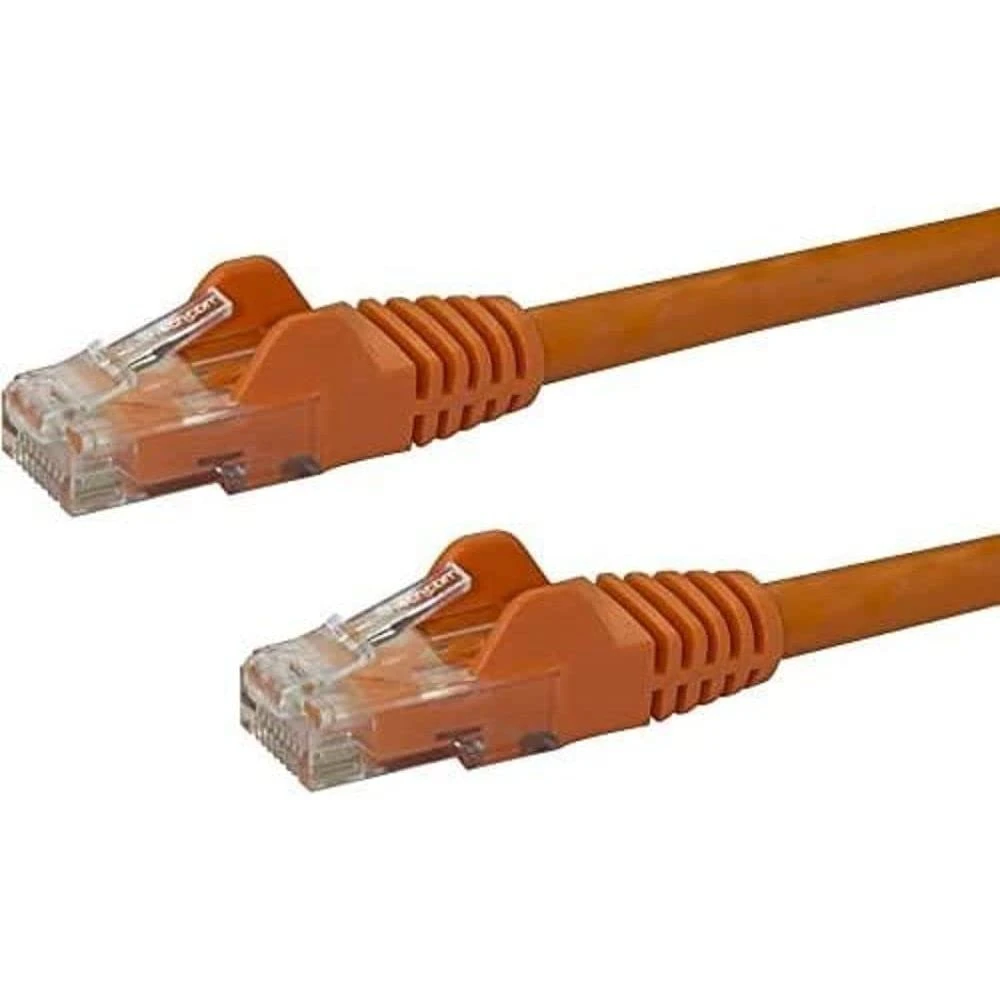 StarTech.com 7m CAT6 Ethernet Cable - Orange CAT 6 Gigabit Ethernet Wire -650MHz 100W PoE++ RJ45 UTP Category 6 Network/Patch Cord Snagless w/Strain Relief Fluke Tested UL/TIA Certified (N6PATC7MOR)