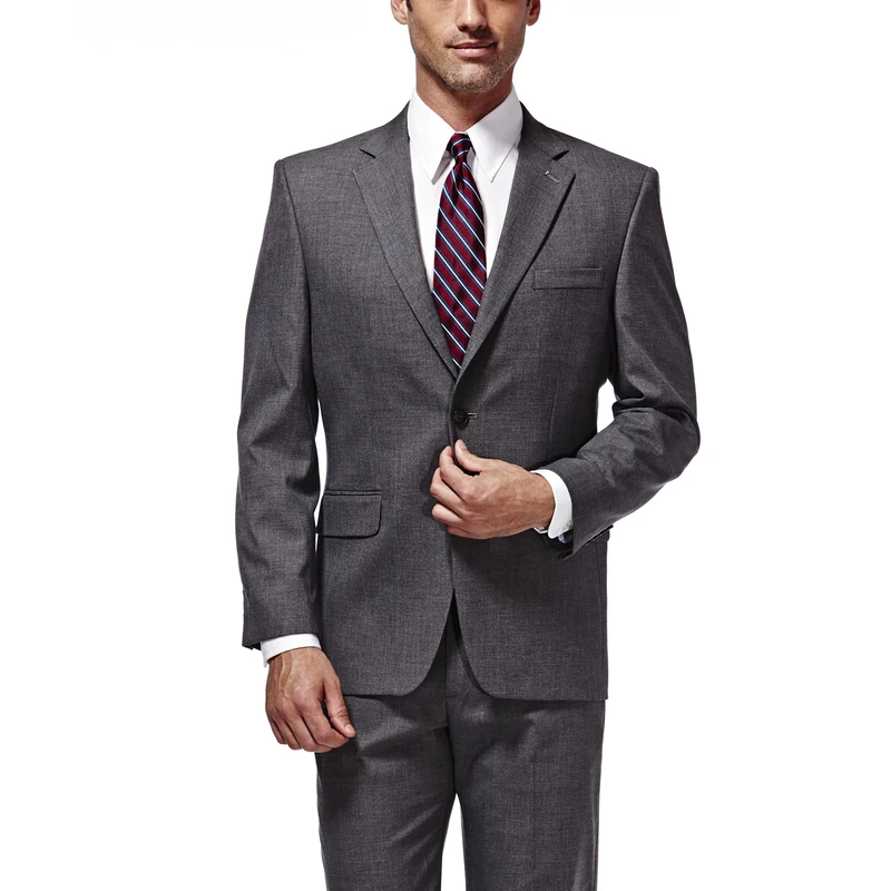 Haggar J.M. Men's Sharkskin Classic-Fit Stretch Suit Coat