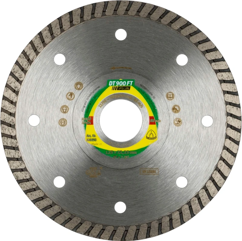 Klingspor 330629 DT 900 Ft Diamond Cutting Disc 230 x 2 x 22, 23 mm x 7 mm Closed Edge Turbo (Inhalt 1)