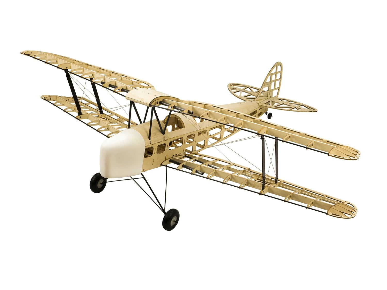 DW Hobby RC Airplane 4CH Radio Remote Controlled Electronic&Gas Aircraft De Havilland DH82a Tiger Moth Biplane WingSpan 1400mm Balsa Wood Model Plane Building Kit +Power System + Covering S0904B
