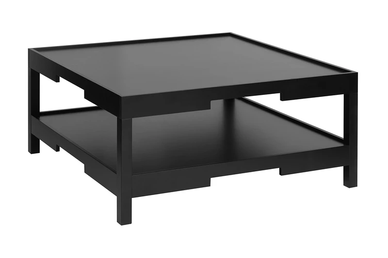 Premier Housewares Osaka Coffee Table, Wood, Black - Image 1
