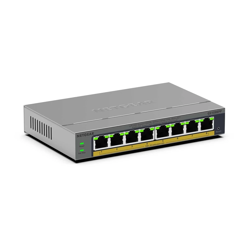 NETGEAR 8 Port Gigabit PoE++ Ethernet Switch (GS108EPP)