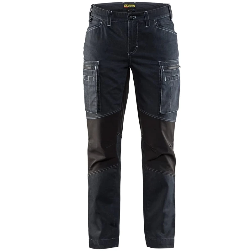 Blakläder 715911428999C34 Size C34 Women Service Trousers - Navy Blue/Black