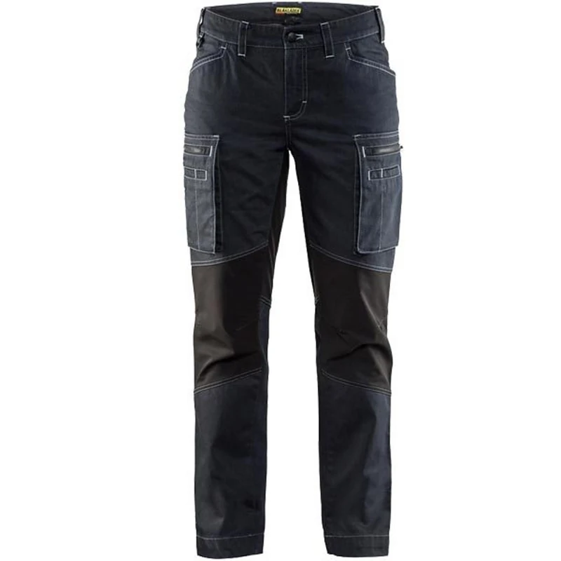 Blakläder 715911428999C40 Size C40 Women Service Trousers - Navy Blue/Black