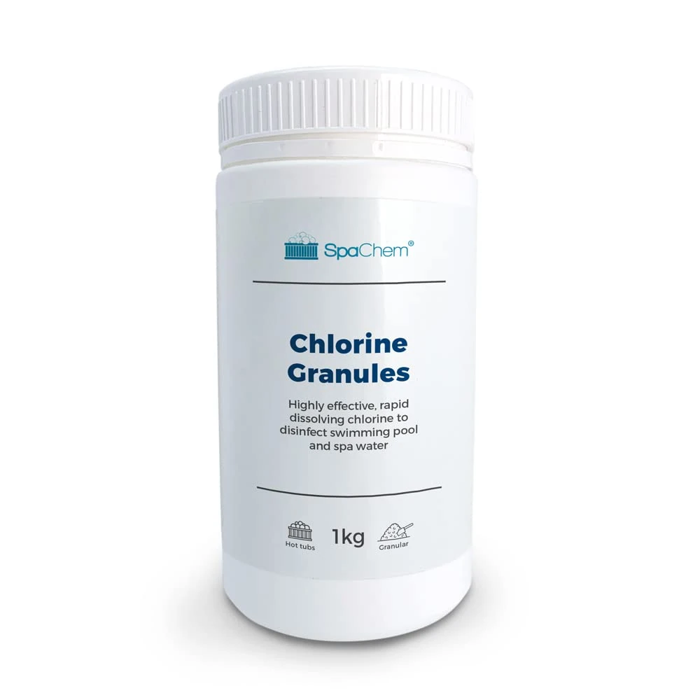 SpaChem 1kg Spa Chlorine Granules Premium Grade Stabilised Chemicals for Hot Tubs, Spa and Swimming Pools