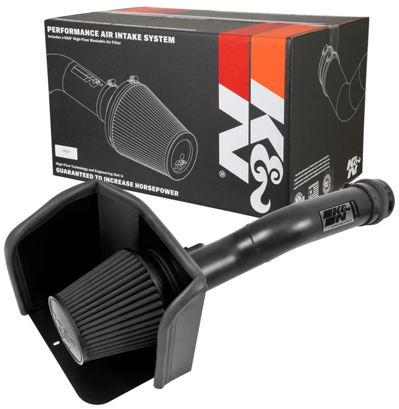 K&N Cold Air Intake Kit: Increase Acceleration & Towing Power, Guaranteed to Increase Horsepower up to 16HP: Compatible with 3.5L, V6, 2016-2019 Toyota Tacoma, 71-9039