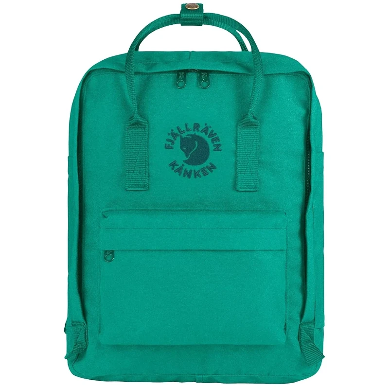 Fjallraven Re-Kånken Unisex Rucksack, Green, 13 x 27 x 38 cm