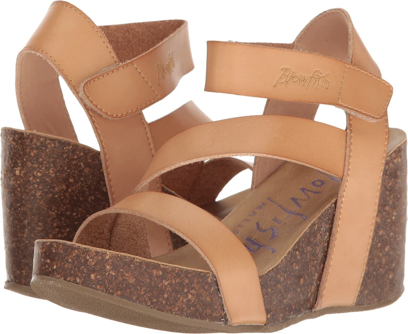 Blowfish Malibu Women's Hapuku Wedge Sandal, Nude Dyecut, 6.5 UK