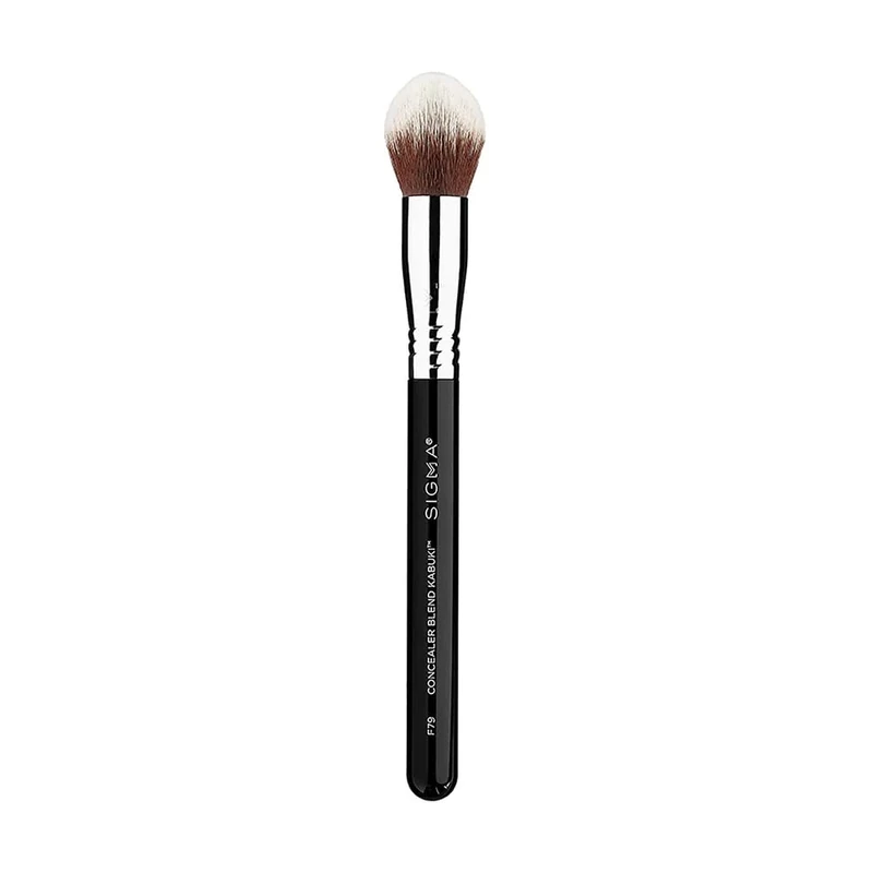 Sigma Beauty F79 Concealer Blend Kabuki Brush - Concealer Brush for Stippling and Blending - Smooth, Even Application - Vegan, Hypoallergenic, Synthetic Makeup Brush