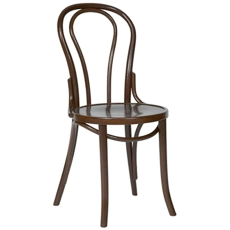 Stalwart CF139 Bentwood Bistro Side Chair, Walnut Finish (Pack of 2)