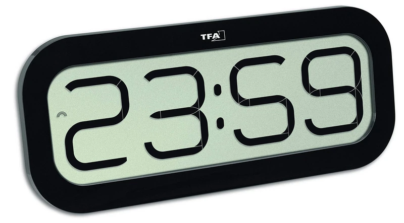 TFA Dostmann – Carillon Bimbam Clock 5 Different Sounds of Cat 60.4514 (Black)