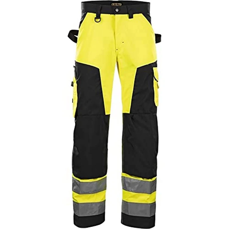 Blakläder 156618113399D120 Size D120 High Visibility Trousers without Nail Pockets - Yellow/Black