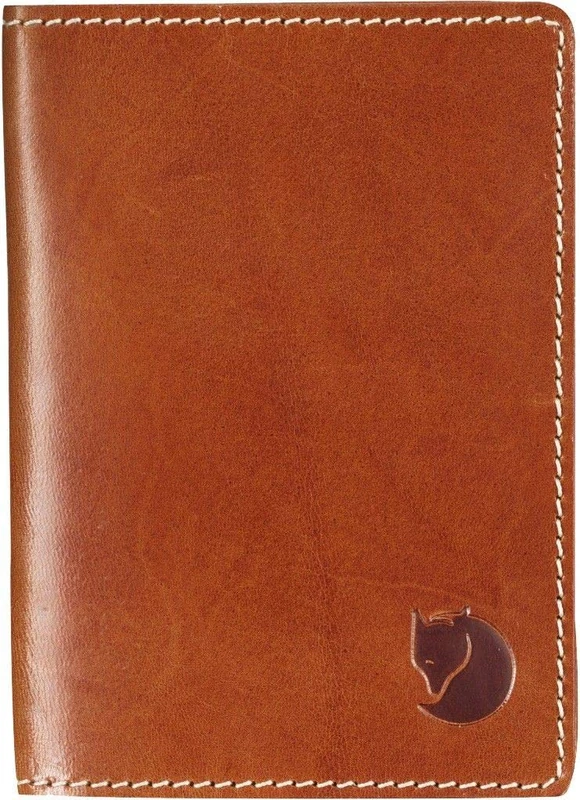 Fjallraven 77363-249 Leather Passport Cover Accessories for Bags Unisex Leather Cognac Size One Size