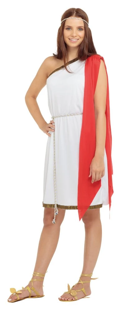 Bristol Novelty AC388 Toga Ladies Costume, UK 10-14 Halloween Halloween