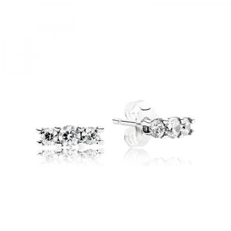 Pandora Timeless Sparkling Silver stud earrings with clear cubic zirconia