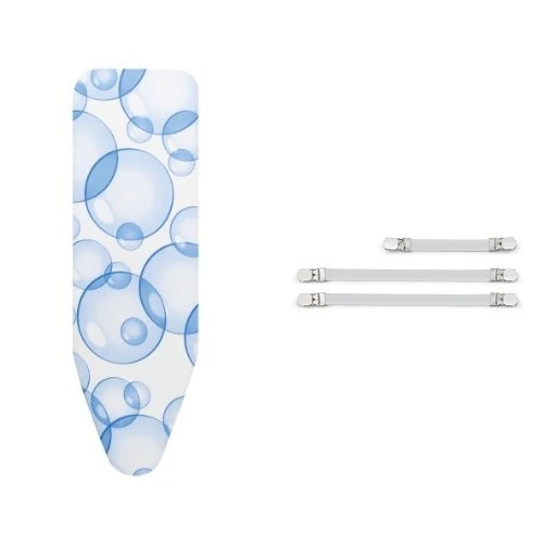 Brabantia Perfect Flow Bubbles Iron Board Cover with Fasteners, 124 x 38 cm