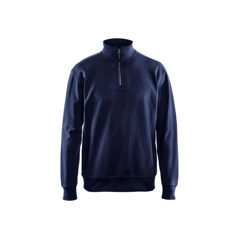 Blakläder 336911588900XL Size X-Large Half Zipped Sweatshirt - Navy Blue