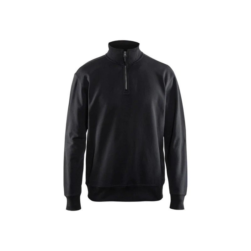 Blakläder 3369115899004XL Size 4X-Large Half Zipped Sweatshirt - Black