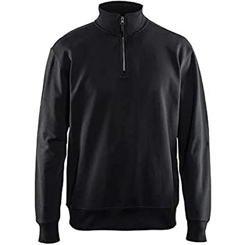 Blakläder 336911589900XXXL Size 3X-Large Half Zipped Sweatshirt - Black