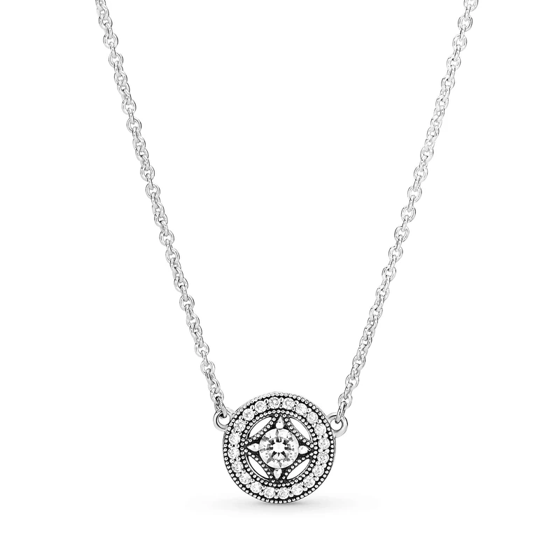 Pandora Women Silver Pendant Necklace - 590523CZ-45