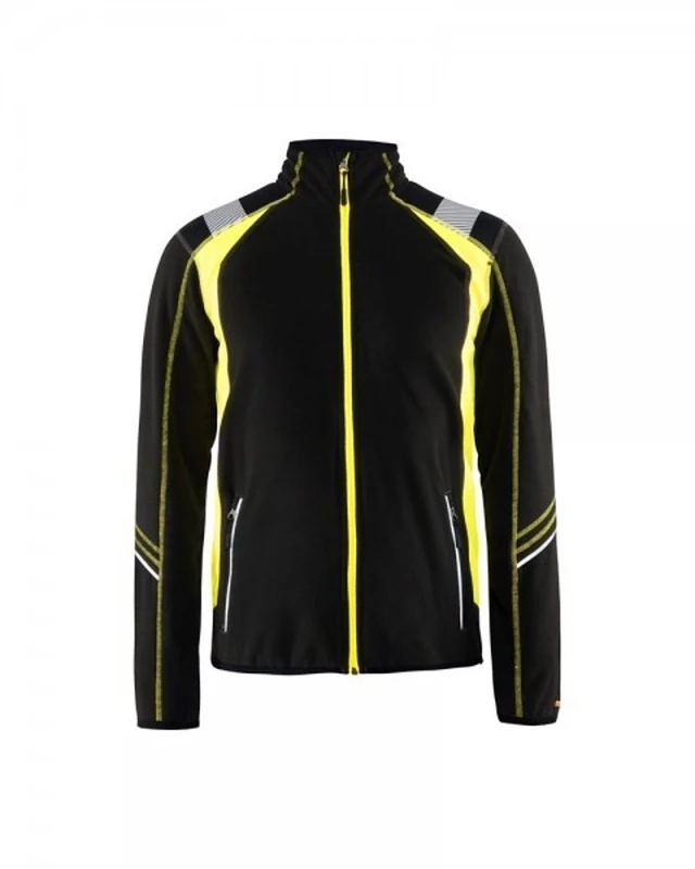 Blakläder 499310109933L Size Large Microfleece Jacket - Black/Yellow