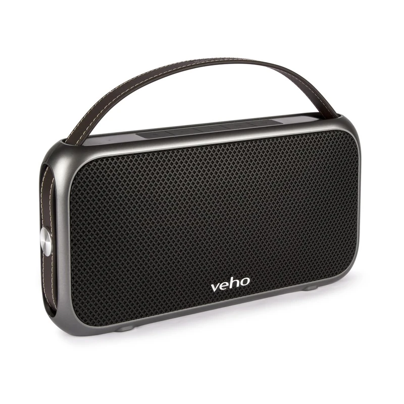 Veho M7 Mode Retro Wireless Bluetooth Water Resistant Speaker with Power Bank - Black