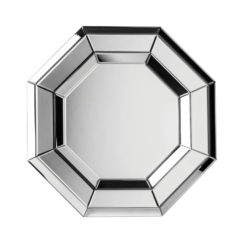 Premier Housewares Octagonal Wall Mirror, Silver