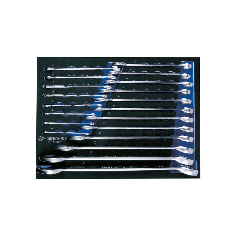 KING TONY 9-1220Mrv Combination Wrench Set For Trolley, 20 Pieces