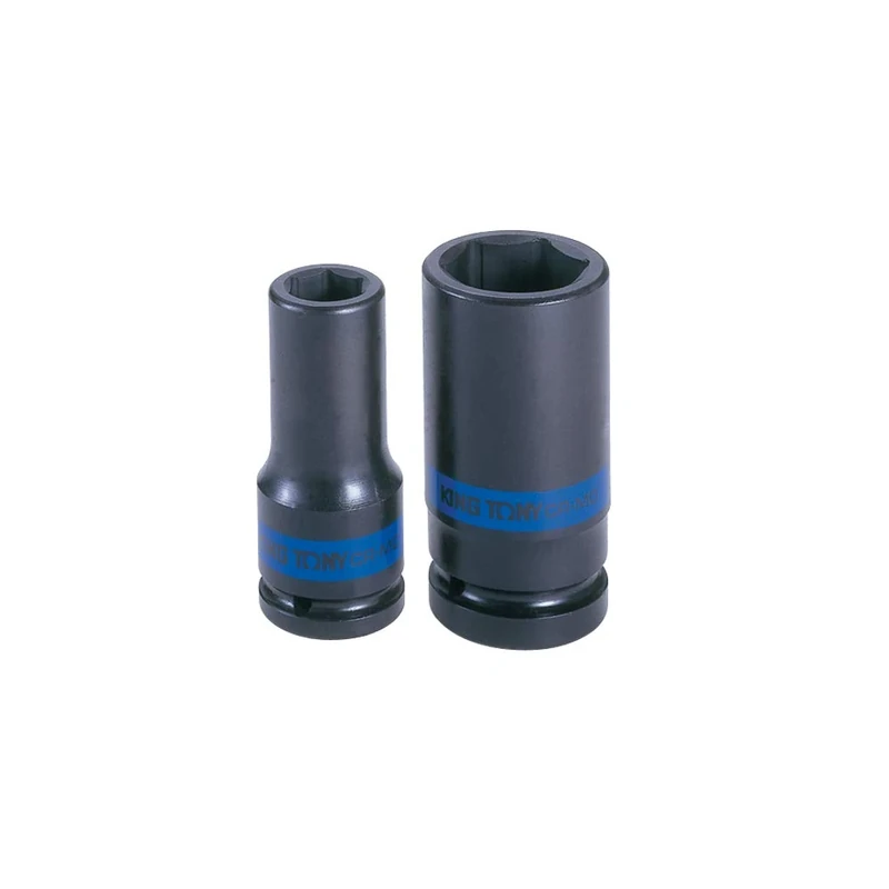 KING TONY 643560M Alloy Steel Deep Impact Socket, 3/4 inch Drive, 6 Point, 60 mm Size, 90 mm Length