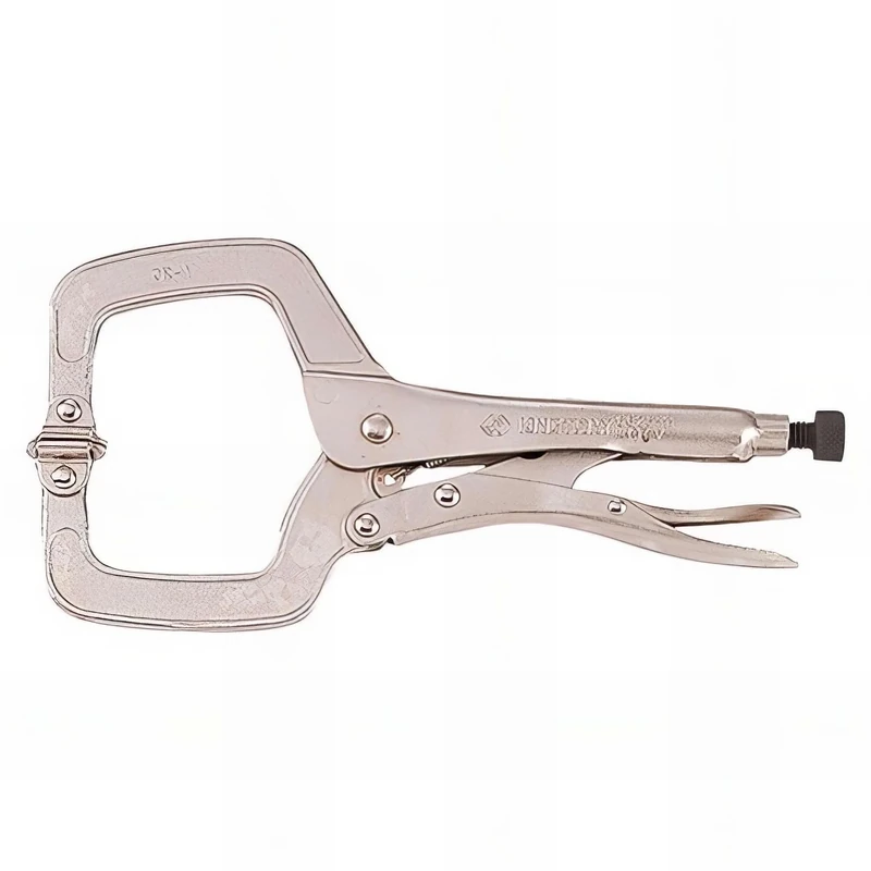 KING TONY 6625-18 Alloy Steel C-clamp Grip Pliers with Moving Jaw, 457 mm Length, 200 mm Capacity