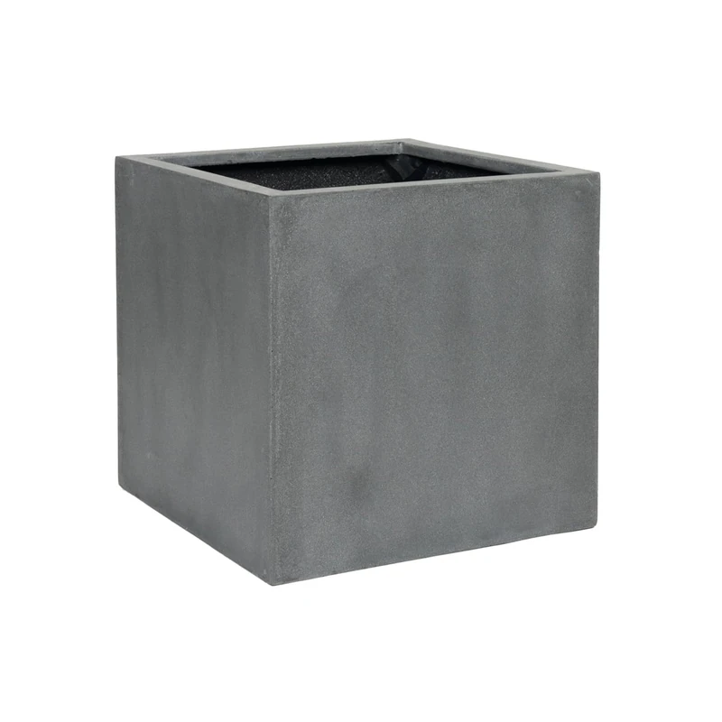 Pottery Pots Planter, Flower Pot, Fiberstone, Gray