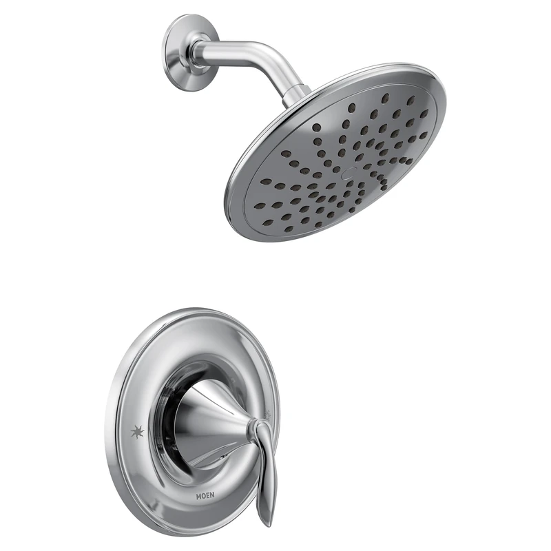 Moen Trim Kit T2232EP, Eva Shower Only System with Rainshower Showerhead Without Valve, Chrome