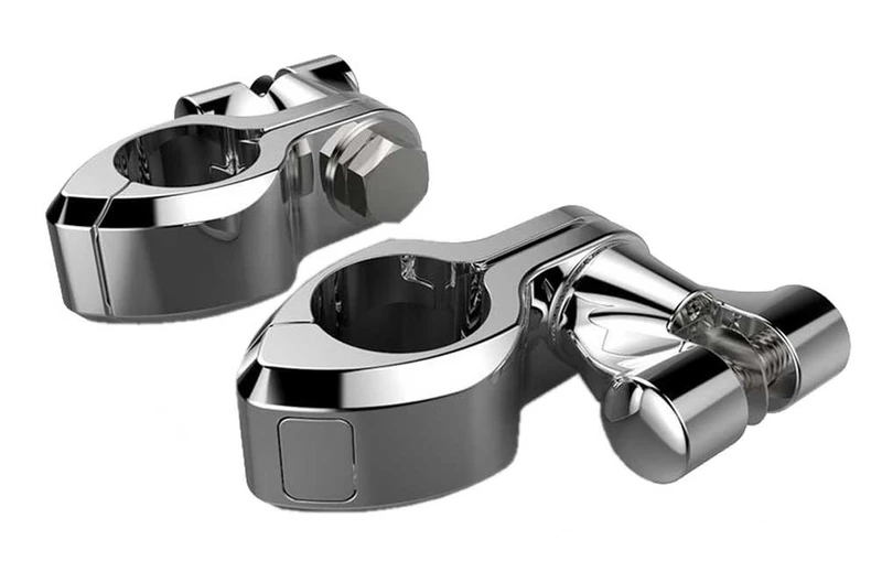 Ciro 60002 Standard Engine Guard Highway Peg Mount Kit (Chrome For All 1-1/4")