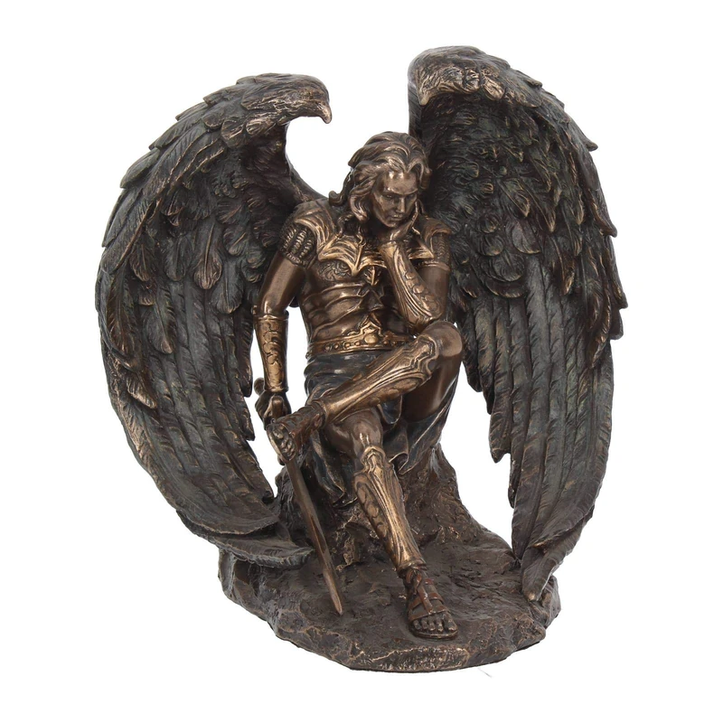 Lucifer The Fallen Angel Bronze Effect Figurine 16.5cm