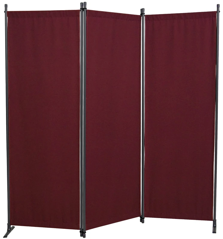 Angerer Folding Screen Crimson - 3-Unit Privacy Screen