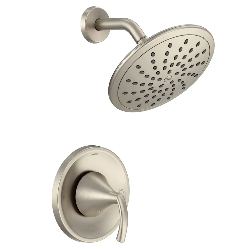 Moen Trim Kit T2842EPBN, Glyde Shower Only System with Rainshower Showerhead Without Valve, Brushed Nickel
