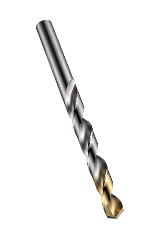 Dormer A002 HSS High Speed Steel Jobber Drill Bit with 118 Degree Tin Tipped Split Point, Pack of 5pcs